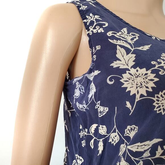 Shiri Kare | Vintage 100% Silk Floral Top - Picture 3 of 4